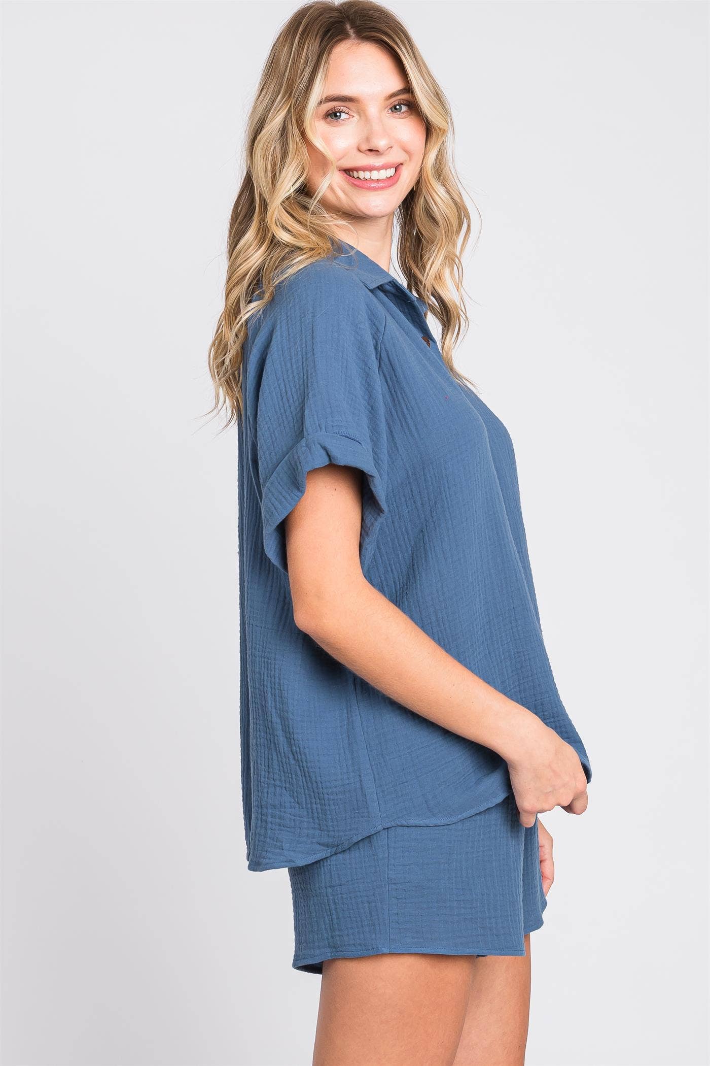 GeeGee x Lovelo - Vente Ensemble de vêtements d'intérieur – femme - Ensemble de 2 pièces Plus Gauze : WTP61501PL19