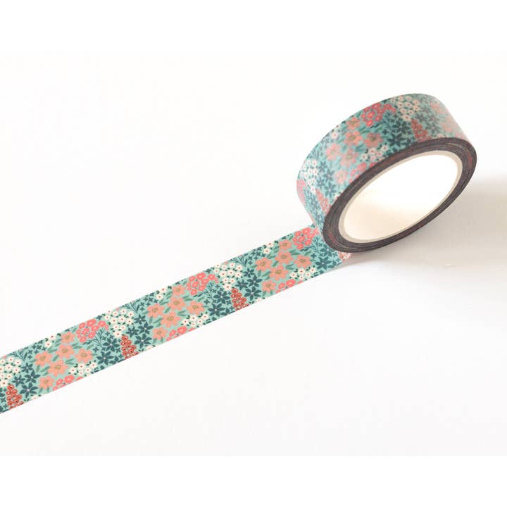 RippleSplash Studio – Fita Washi por atacado – Fita Washi Floral - 15mm x 10m2