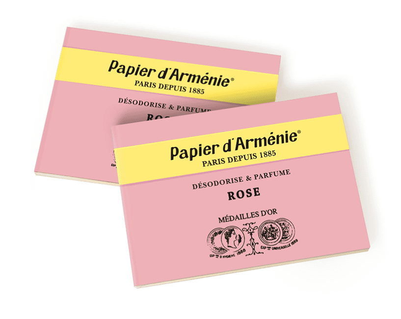 Mirabylis - Wholesale Incense - Armenian paper with rose 1 booklet of 36 strips1