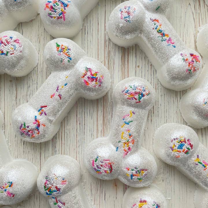 Bombe de bain Dick pour anniversaire pour la vente par Fizz Soakery