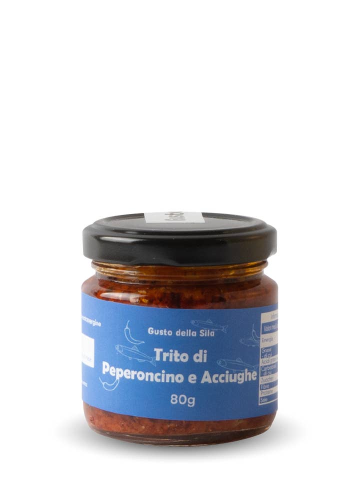 Chile picado y anchoas para venta al por mayor de Gusto della Sila