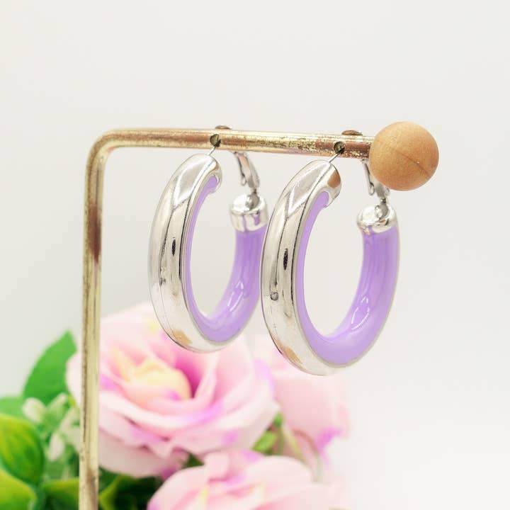 Daemon srls - Wholesale Hoop Earrings - DREW - ACCIAIO INOSSIDABILE - Big Hoops orecchini a cerchio smaltati7