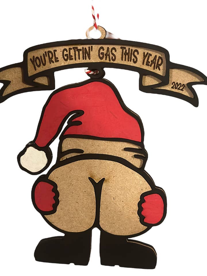 Dålig Santa prydnad för wholesale av Mai’Rose Desizn