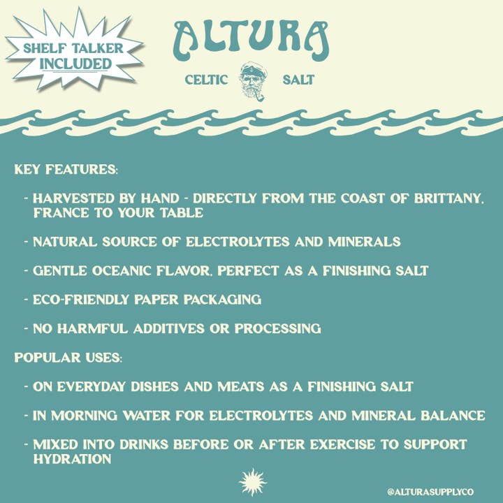 Altura Supply Company – Großhandel Salz – Altura Keltisches Salz - 8 oz5