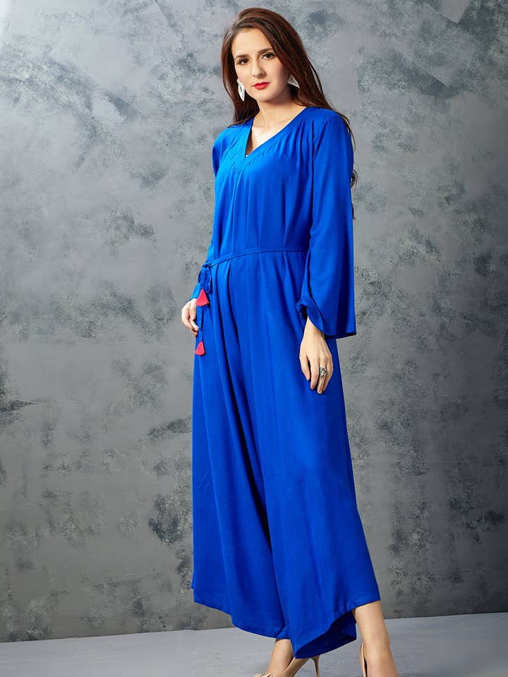 Royal Blue Jumpsuit for wholesale by Mehr by Pretty
