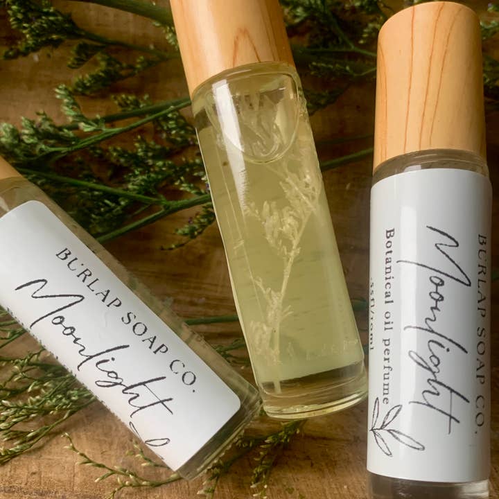 Burlap Soap Co - Wholesale Roll-On Fragrance - Moonlight- Botanical oil roll on perfume