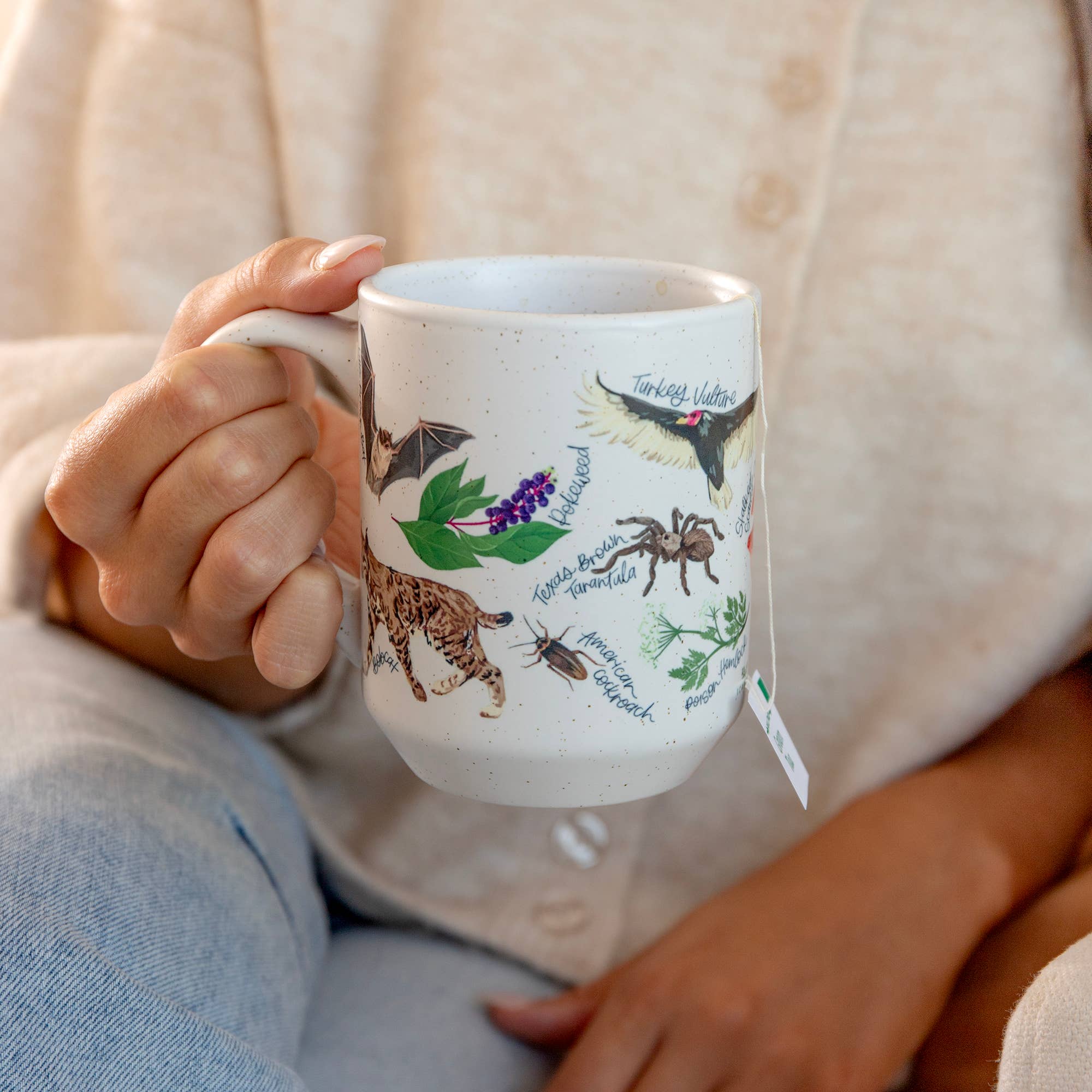 1canoe2 | One Canoe Two Paper Co. - Wholesale Coffee Mug - Midnight Flora & Fauna Ceramic Mug1