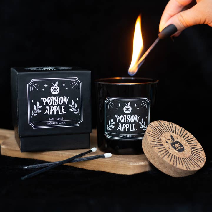 Something Different Wholesale - Wholesale Jar/Filled Candle - Poison Apple Sweet Apple Gothic Candle