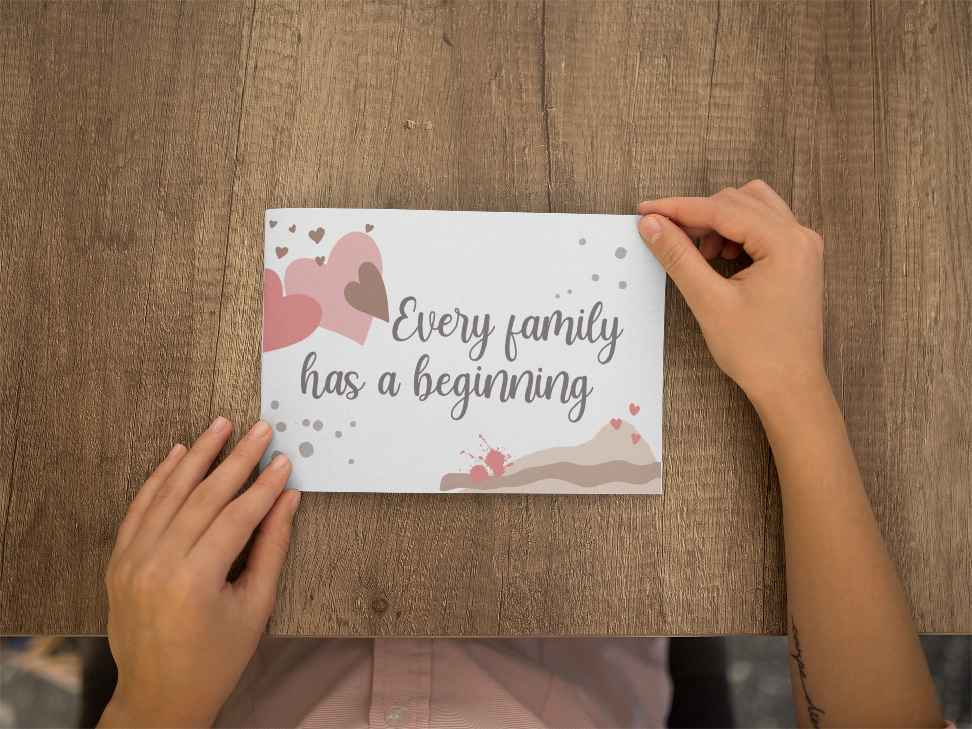 Paperleaf Studios - Wholesale Baby Card - Adoption Card: 'Every Family Has A Beginning'6