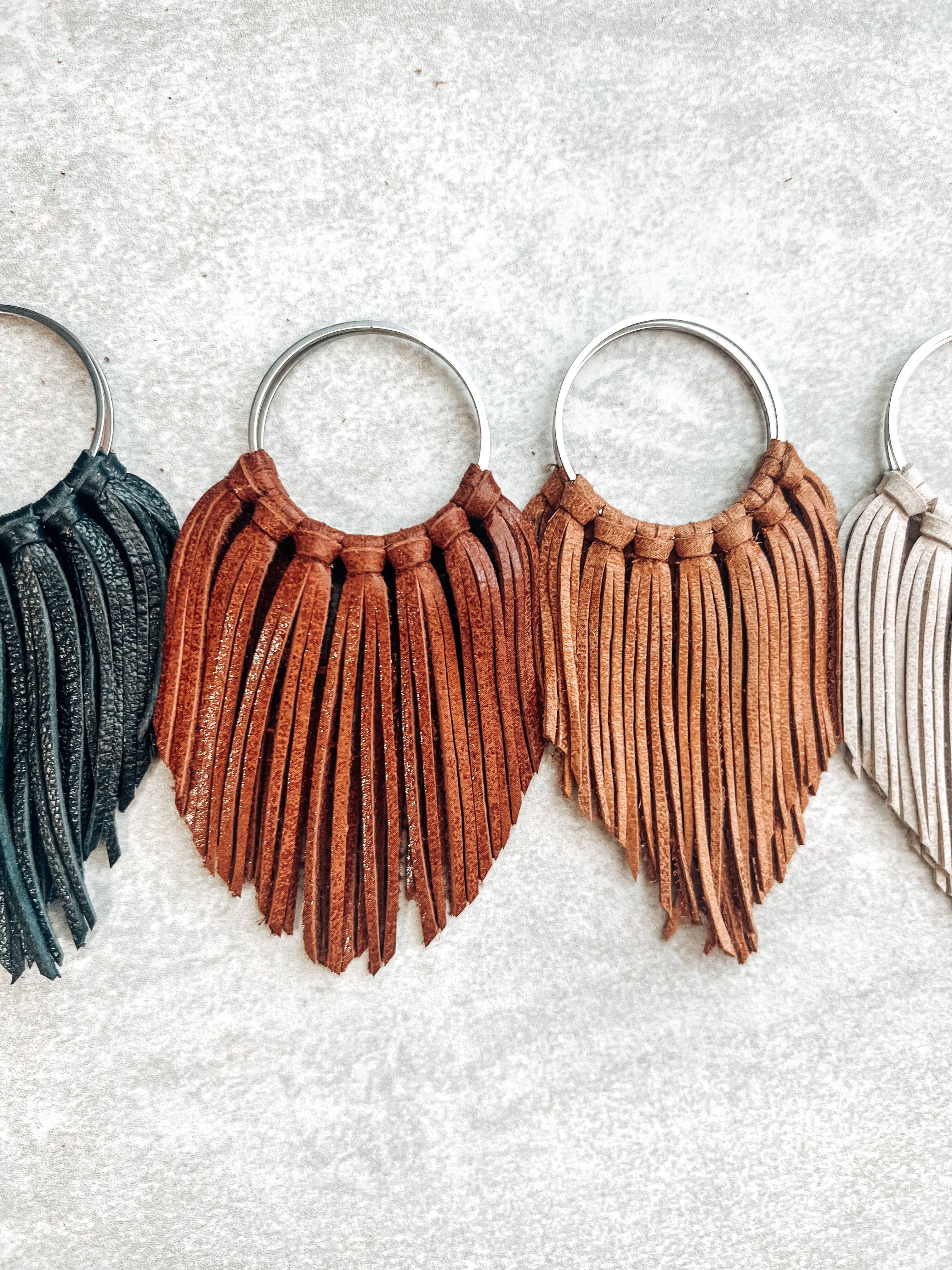 Fringed In Faith - Wholesale Dangle Earrings - Cascade Fringe Hoops Earrings4