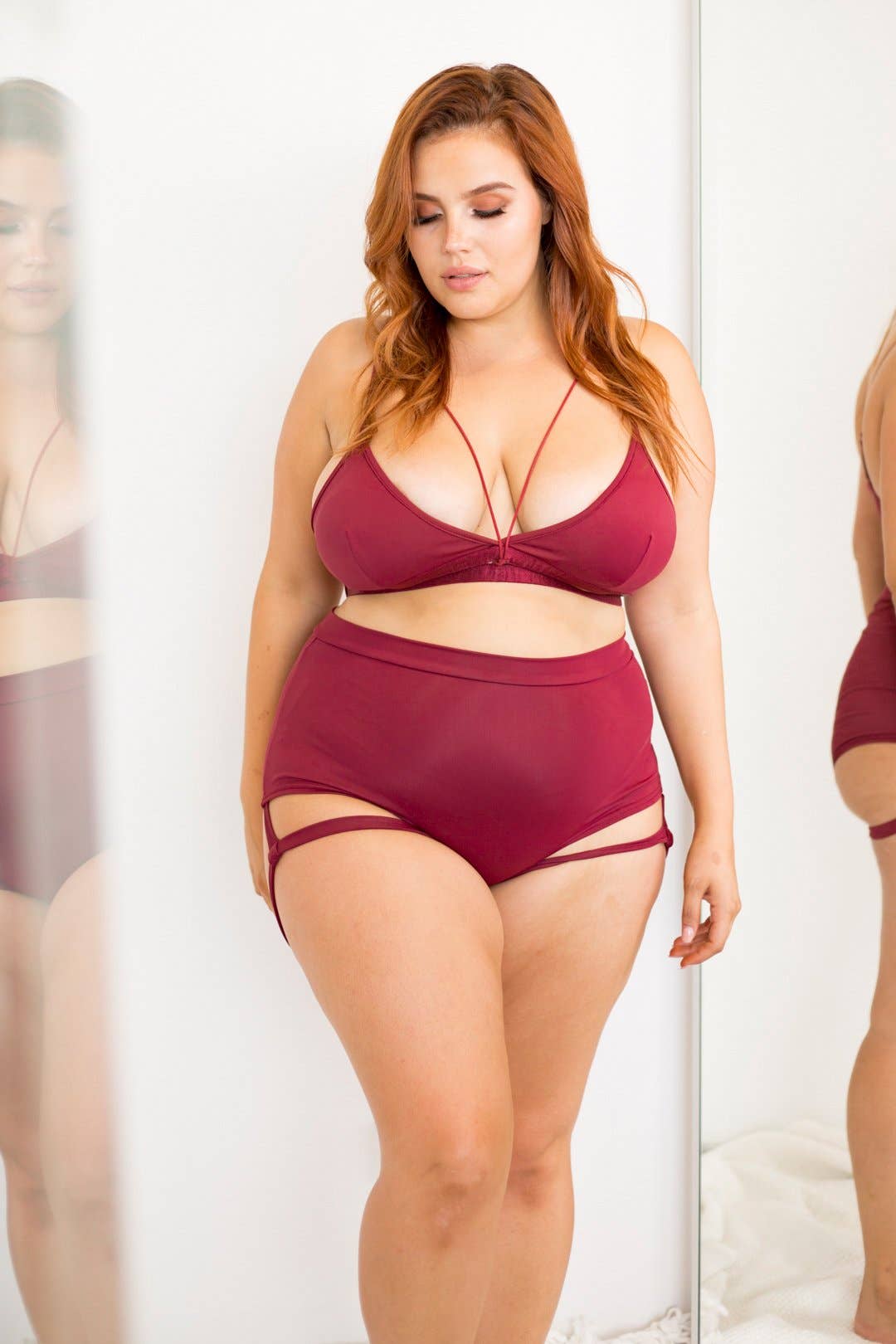 Lunalae – Engroshandel Undertøj - Dame – Lure You shorts med højtaljet scrunch og garter-stropper18