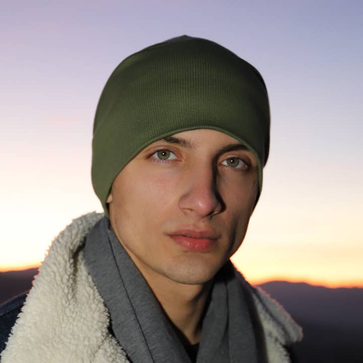 305H Doubled for a better fit and look, customizable beanies for wholesale by Purple Sardine