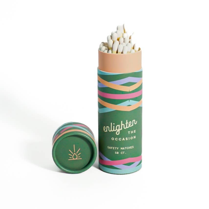 Enlighten the Occasion - Wholesale Matches - Green Sea Burst Match Tube3