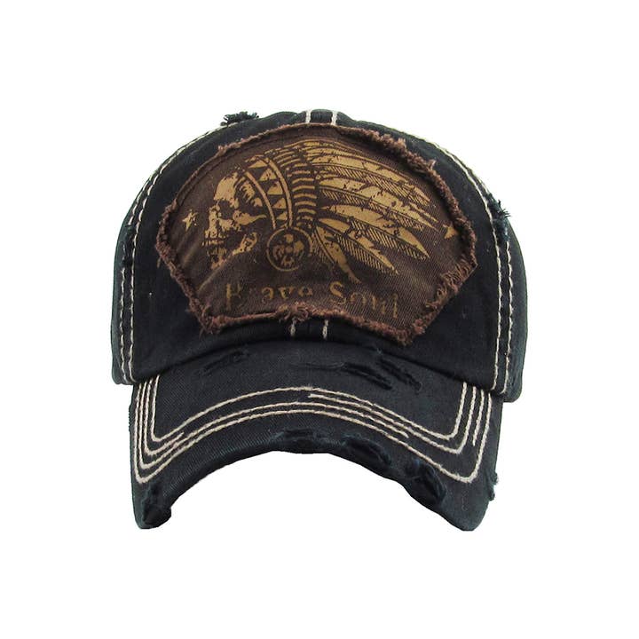 Hana – wholesale Baseball cap – Women's – BRAVE SOUL Vintage Distressed Baseball Cap