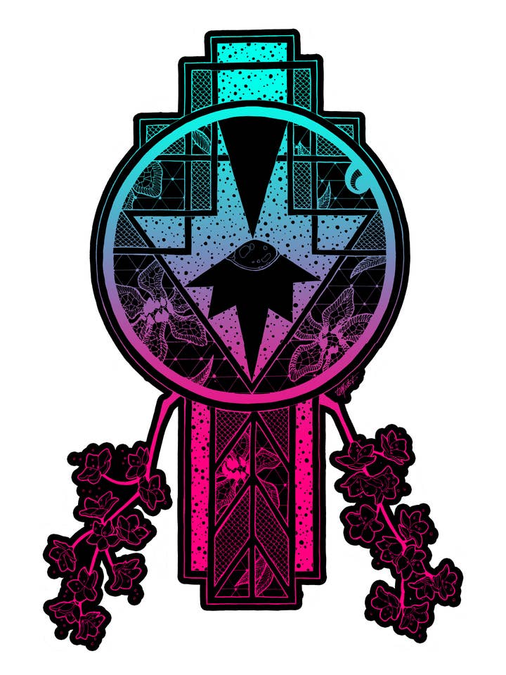 5 „klistermærke: Ascension - Vandtæt Vinyl Die-Cut Sticker for engroshandel hos Indi Martin Art