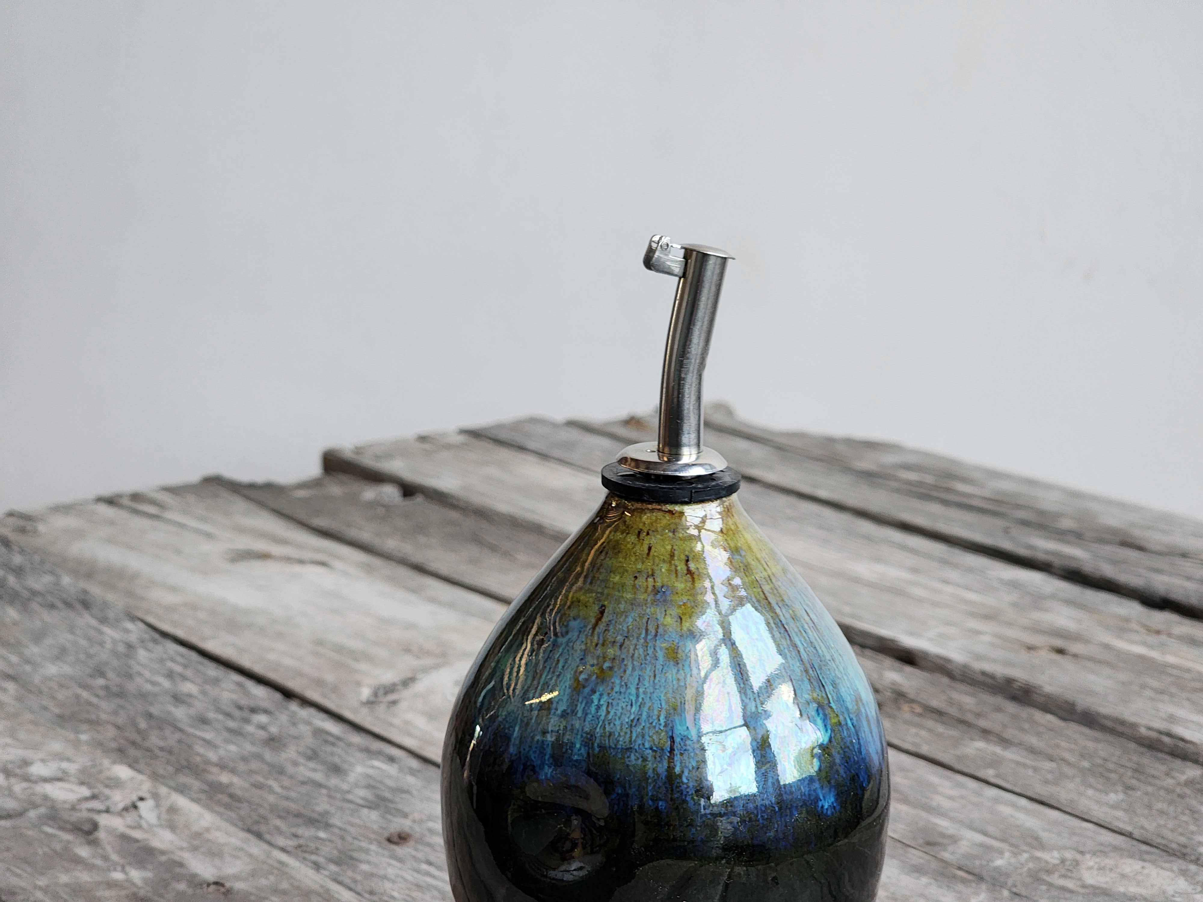 Dock 6 Pottery - Wholesale Oil/Vinegar Dispenser - Oil Cruet - Handmade Ceramic- Made to Order3