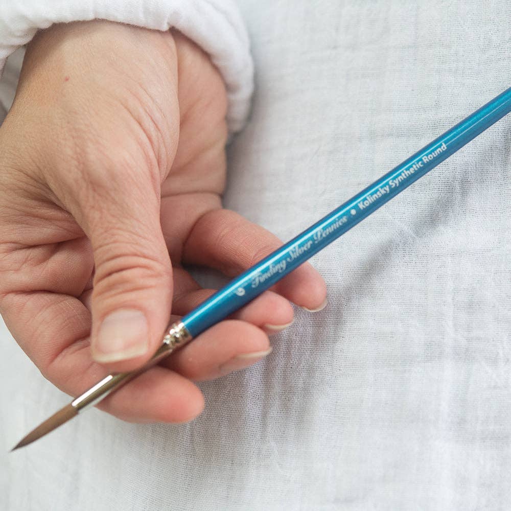 Finding Silver Pennies - Vendita all'ingrosso Pennello per vernice/cera - Set di pennelli ad acquerello4