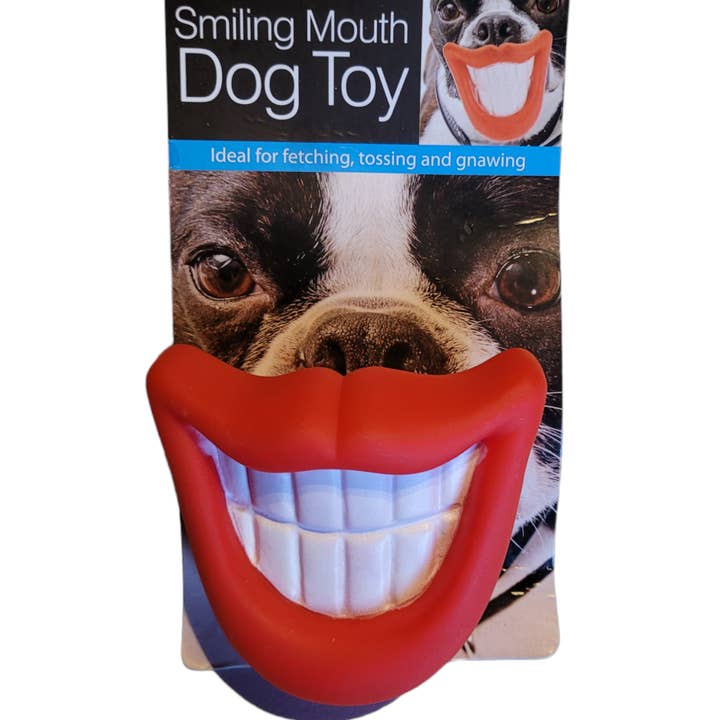 Kiki's Keepsakes LLC - Wholesale Pet Squeaky Toy - Dog - Adorable Smiling Mouth Squeaky Dog Toy1
