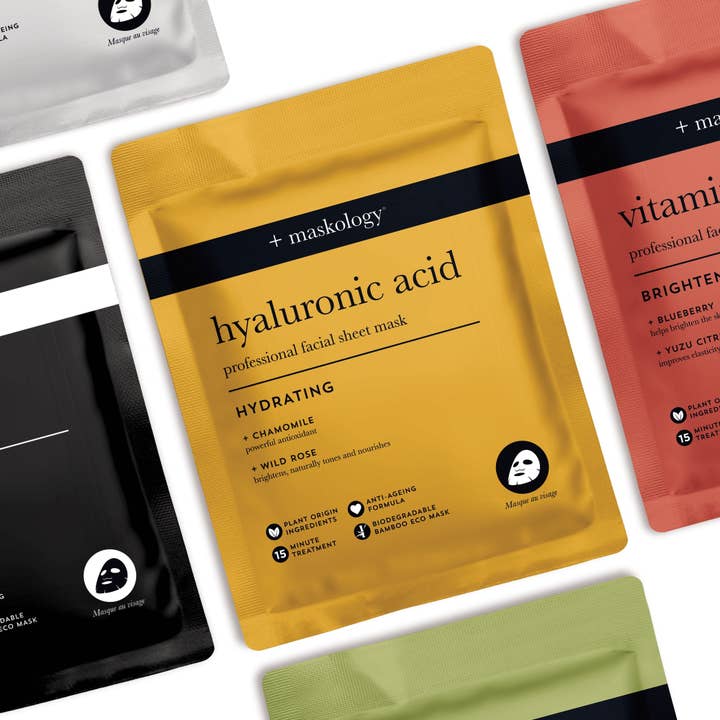 +maskology +serumology - Wholesale Skincare Face Mask - +maskology HYALURONIC ACID Professional Sheet Mask