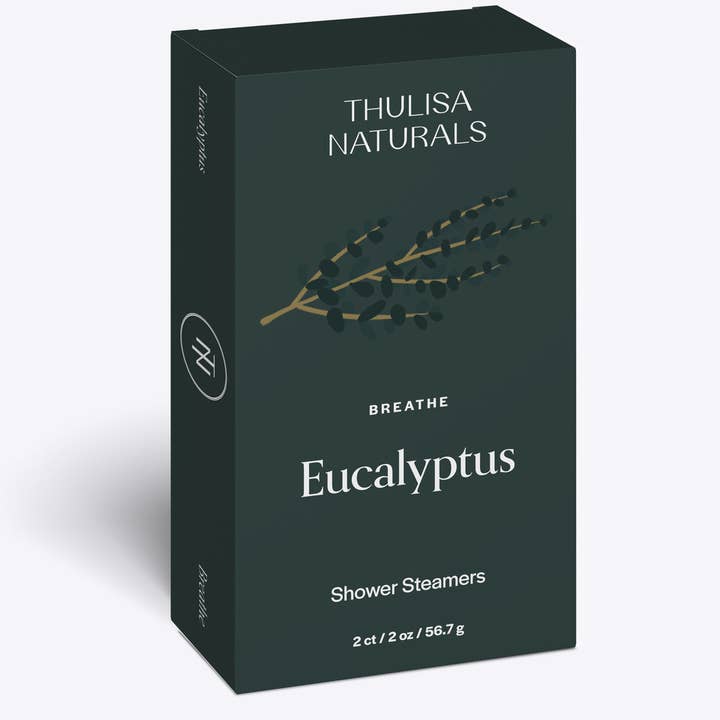 Thulisa Naturals | Bath + Body - Wholesale Shower Steamer/Bomb - Breathe Shower steamers | Eucalyptus | 2 pack gift set