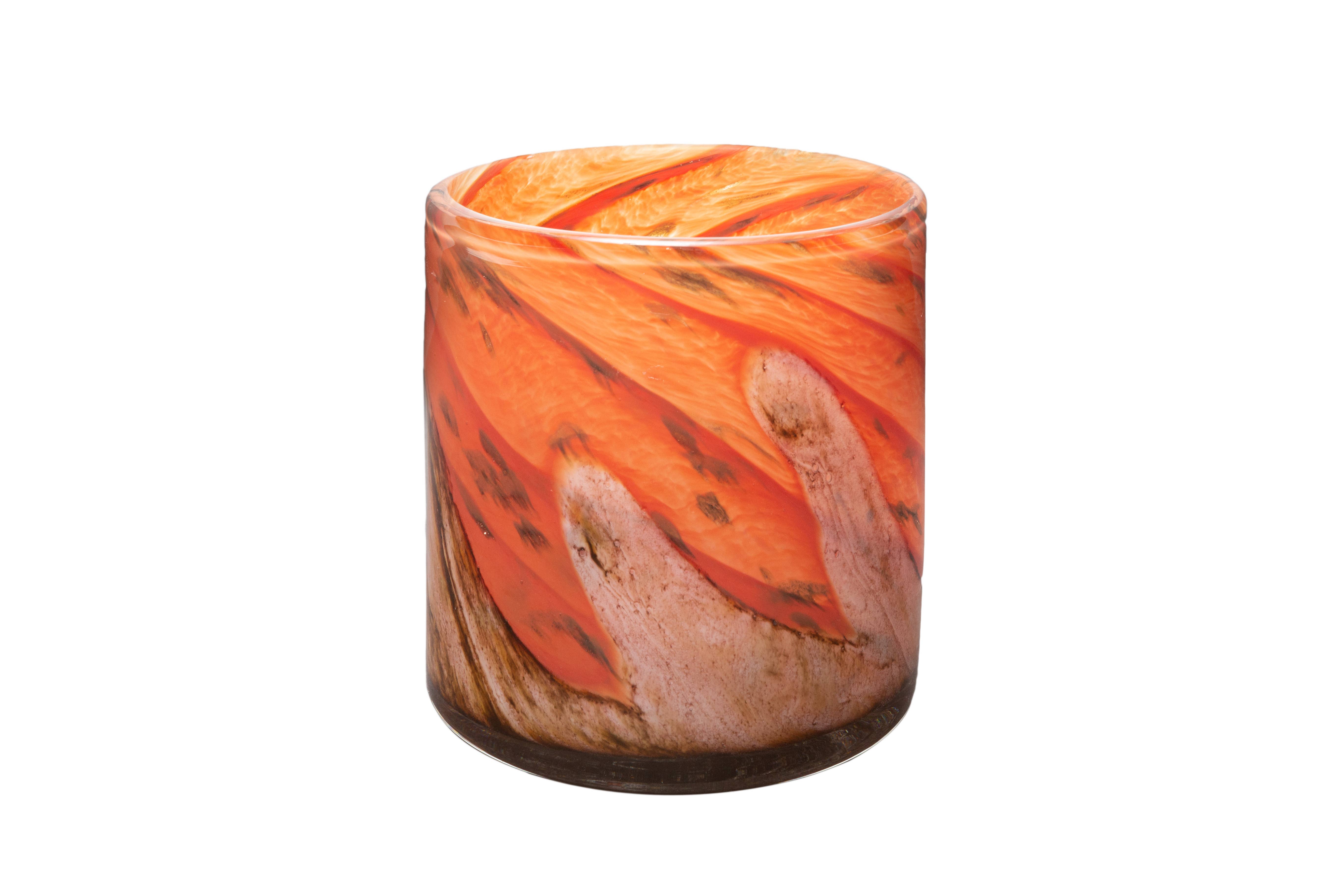 ApricotMint - Wholesale Plant Pot - 4.5" Wave Hand Blown Art Glass Planter3