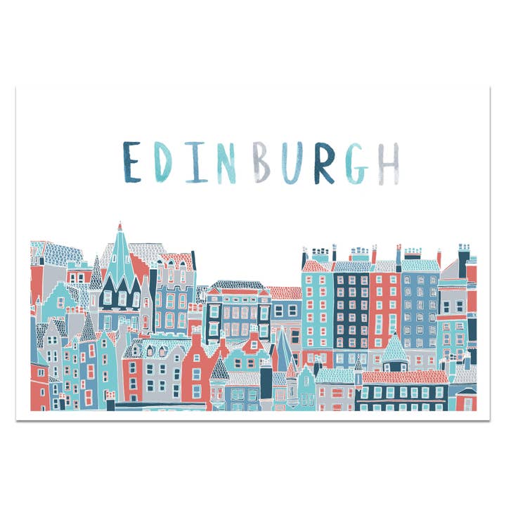 Edinburgh Cityscape Print for wholesale by Victoria Rose Ball