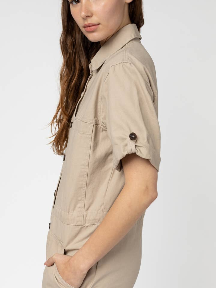 The Winnett Jumpsuit | Short Sleeve Jumpsuit for wholesale by MOD REF