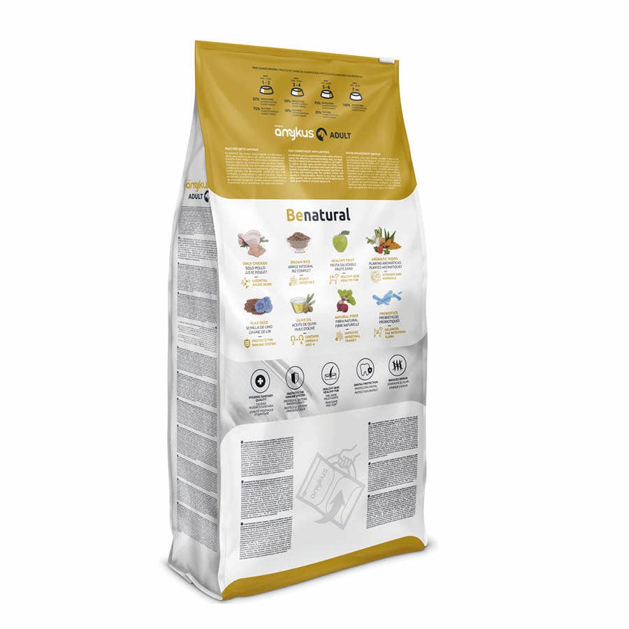 Amykus – Engroshandel Foder - Hund – Amykus kornfrit hypoallergent foder med kylling og and1