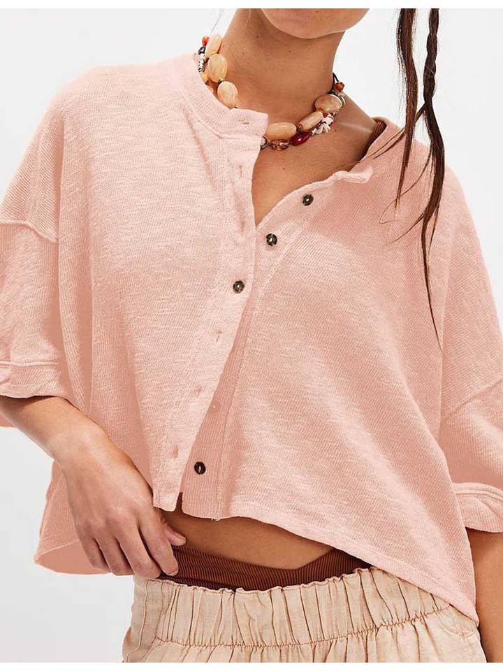 Sweetkama - Wholesale Cardigan - Women's - Ladies Solid Color Midi Sleeves Knitted Cardigan14