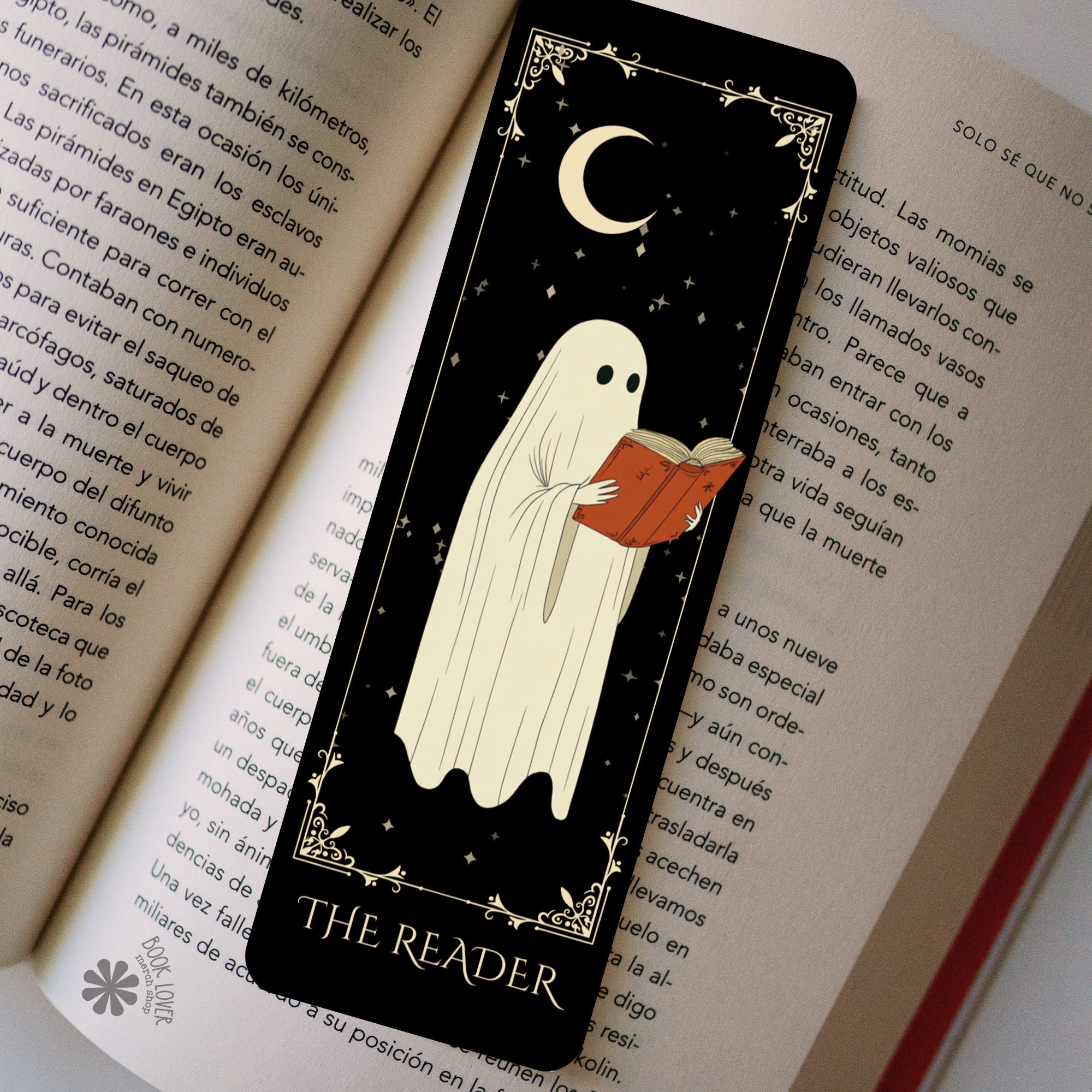 Book Lover Merch Shop - Wholesale Bookmark - Halloween Bookmark / Ghost Bookmark / The Reader / Bookish 1