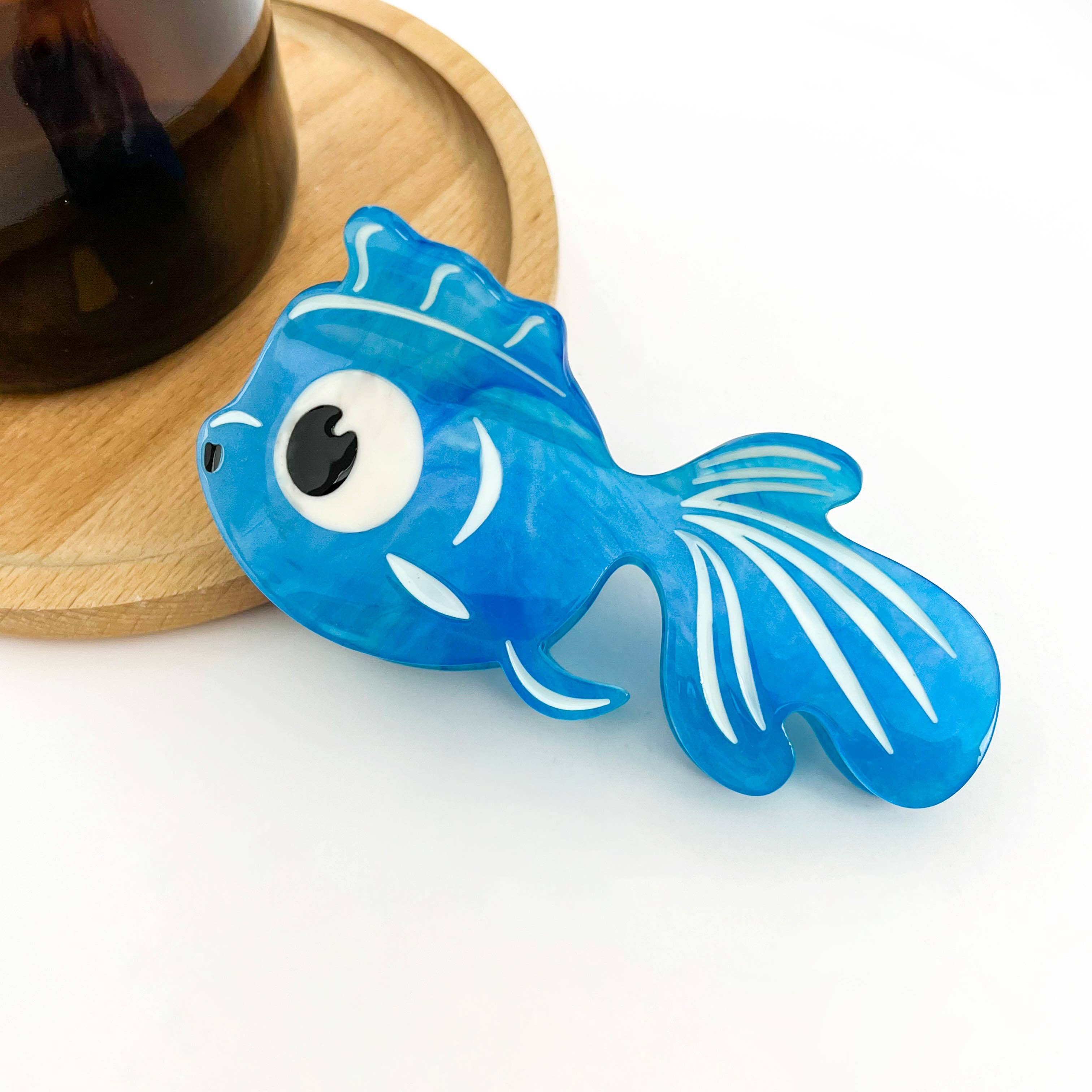 TheDivaSoap - Wholesale Hair Clip - Women's - Big-Eyed Goldfish Hair Clip, Cute Acetate Animal Hair Clip1