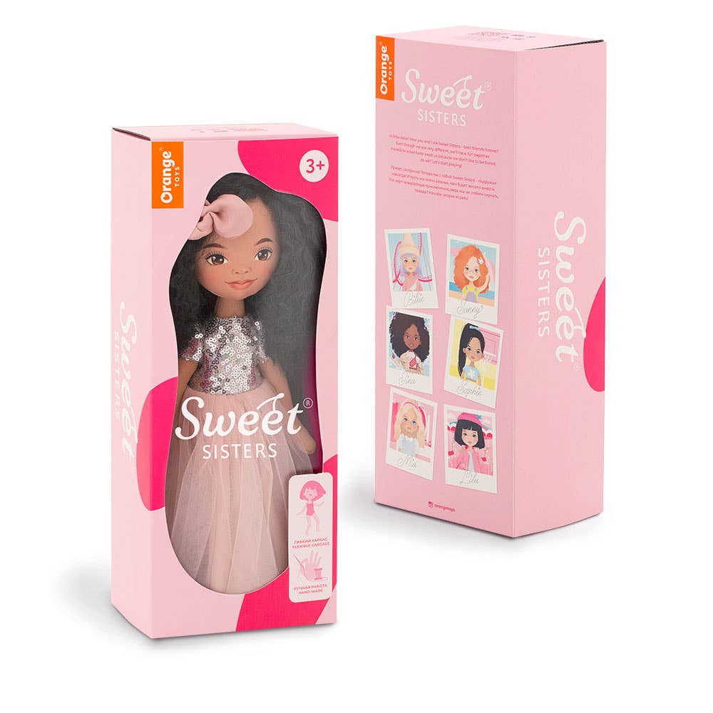 Orange Toys – wholesale Doll – Kids – GIFT SET: Tina Doll Pink Dress + Shoes/accessories1