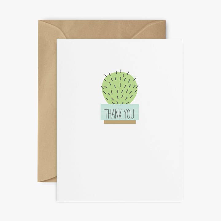 obrigado cactus - Cartão comemorativo por atacado de oh dang!