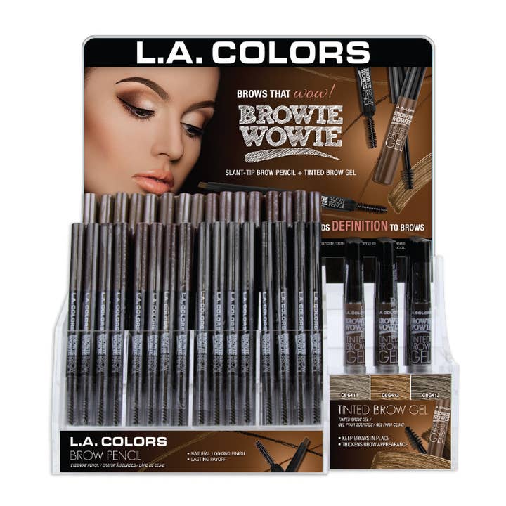 PINEAPPLE Beauty - Wholesale Retailer Display - Beauty & Wellness - LA Colors CAD77.1 Browie Wowie Display Set - 180pc