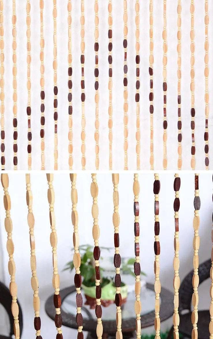 everythingbamboo - Wholesale Curtain - Bamboo Wooden Door Curtain Blinds Beads Curtain Fly Bug Screen Nice Decoration Room Divider BCB071