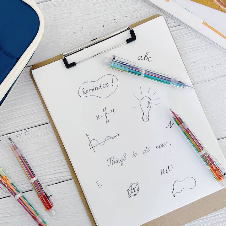 Wrapables.com - Wholesale Pen - Wrapables Multi-Color 6-in-1 Retractable Ballpoint Pens