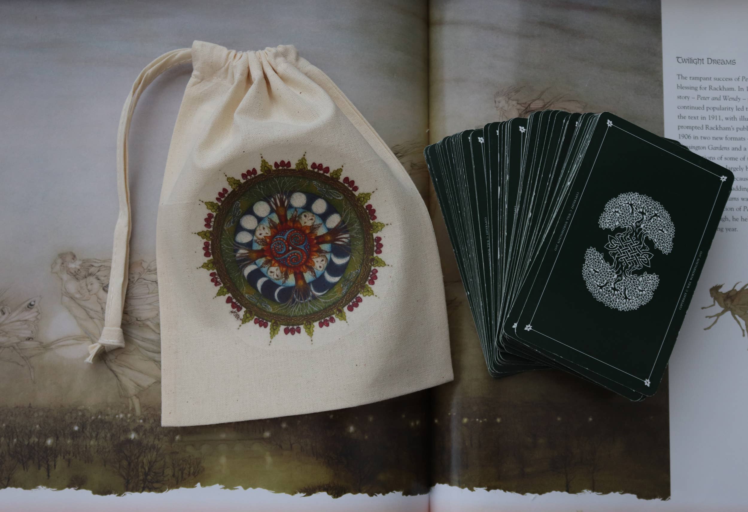 FreeRangeFaeries - Wholesale Pouch - Women's - Wood Wide Web Tarot Pouch2