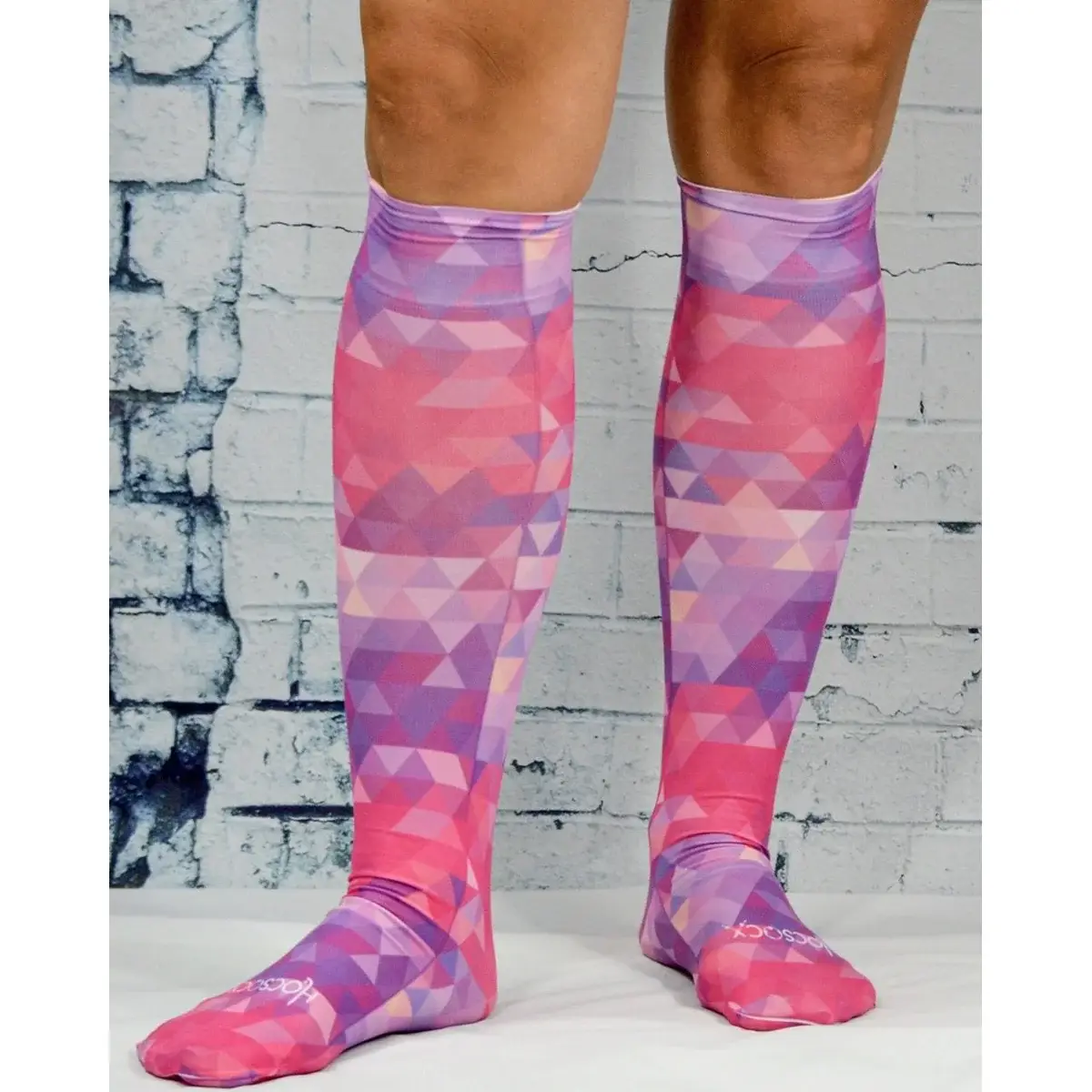Hocsocx, Inc. - Wholesale Socks - Unisex - Pink Kaleidoscope Athletic Socks2