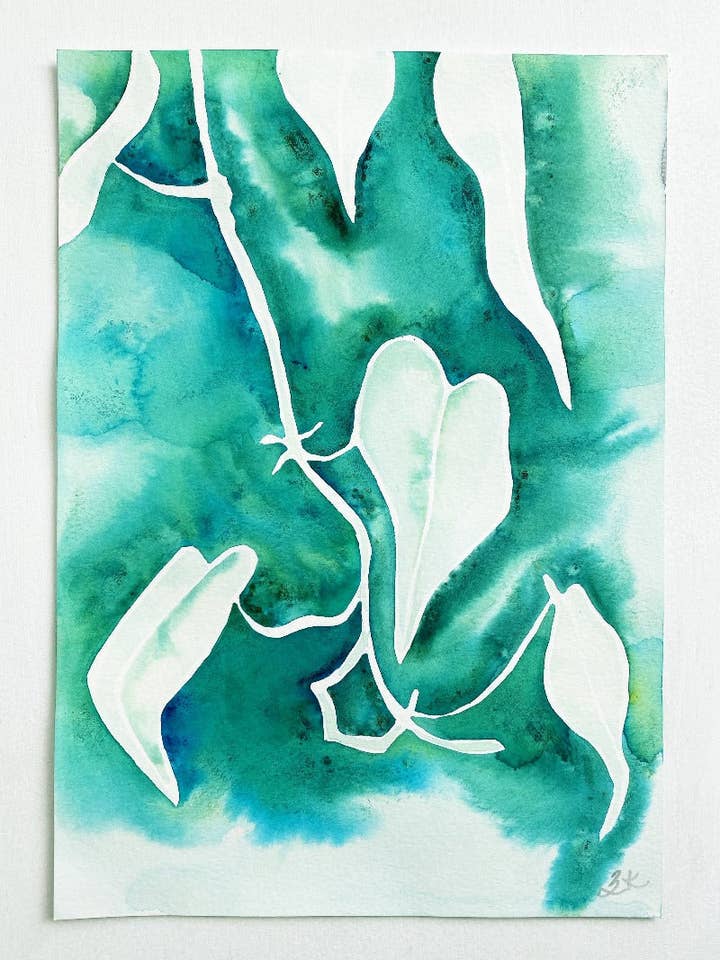 Sea Foam Ivy for engroshandel hos Zoë Kozyrakis Art Studio