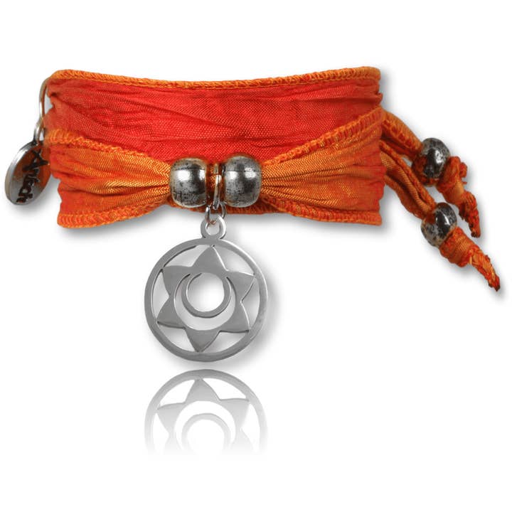 Versilbertes Sakralchakra-Armband Joy of Life & Abundance für den Großhandel von Anísch de la Cara