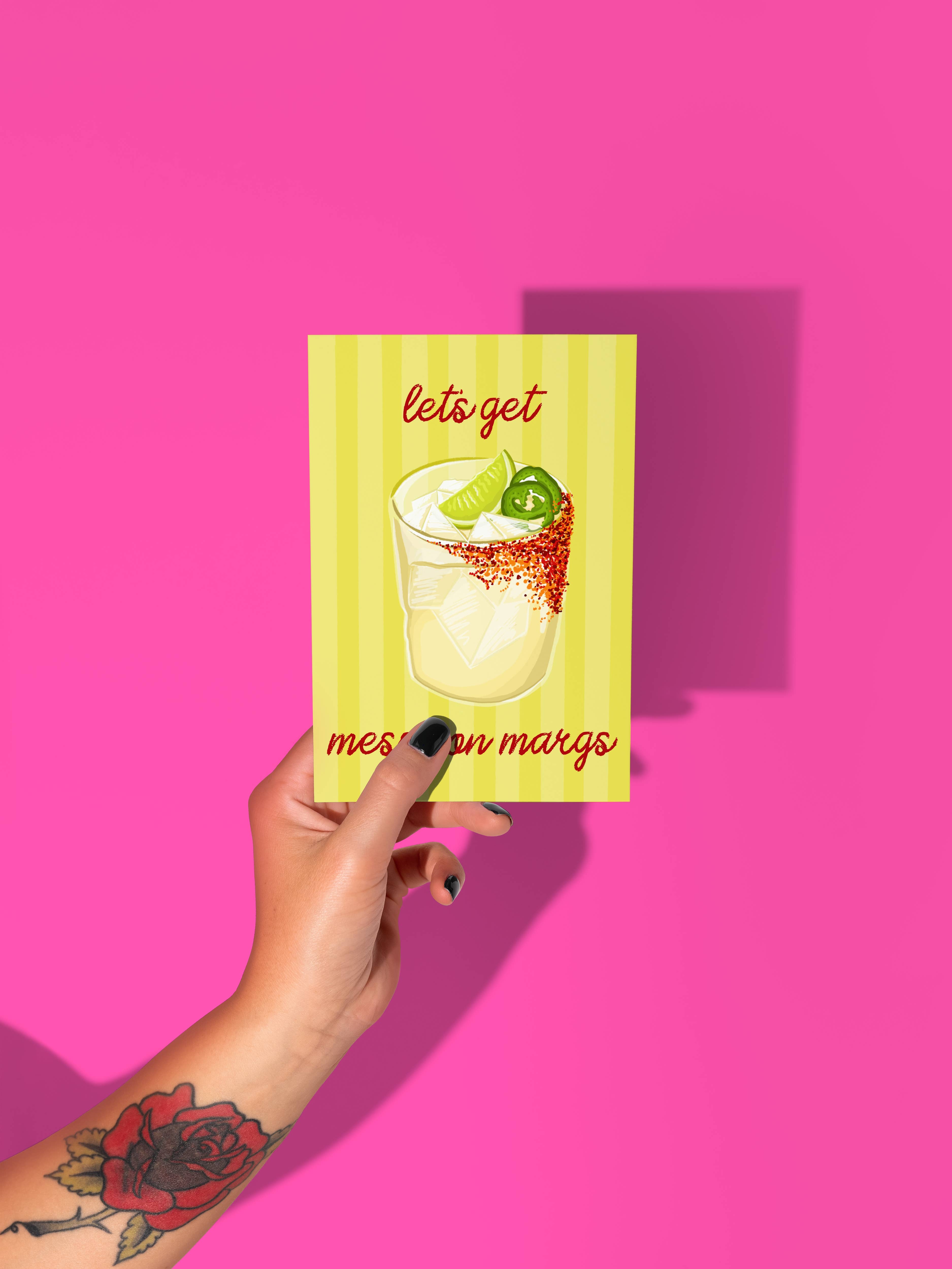 by Rosybum - Wholesale Birthday card - Let's Get Messy On Margs Birthday Card - Spicy Margarita5