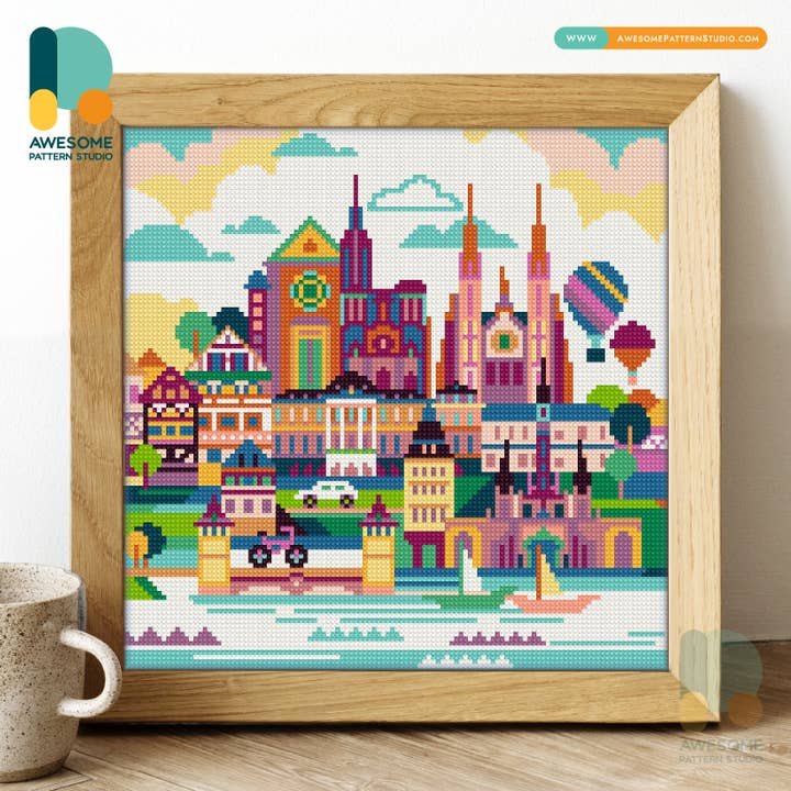 DS1270-120x120 Strasbourg France, Diamond Painting Kit for wholesale by Awesome Pattern Studio