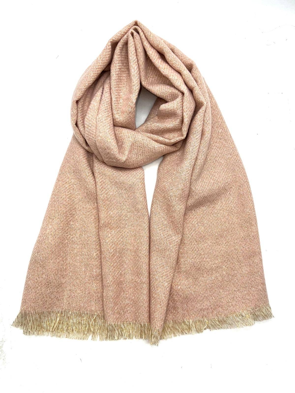 LINETA - Wholesale Scarf - Women's - HH-335 Plain scarf with lurex21
