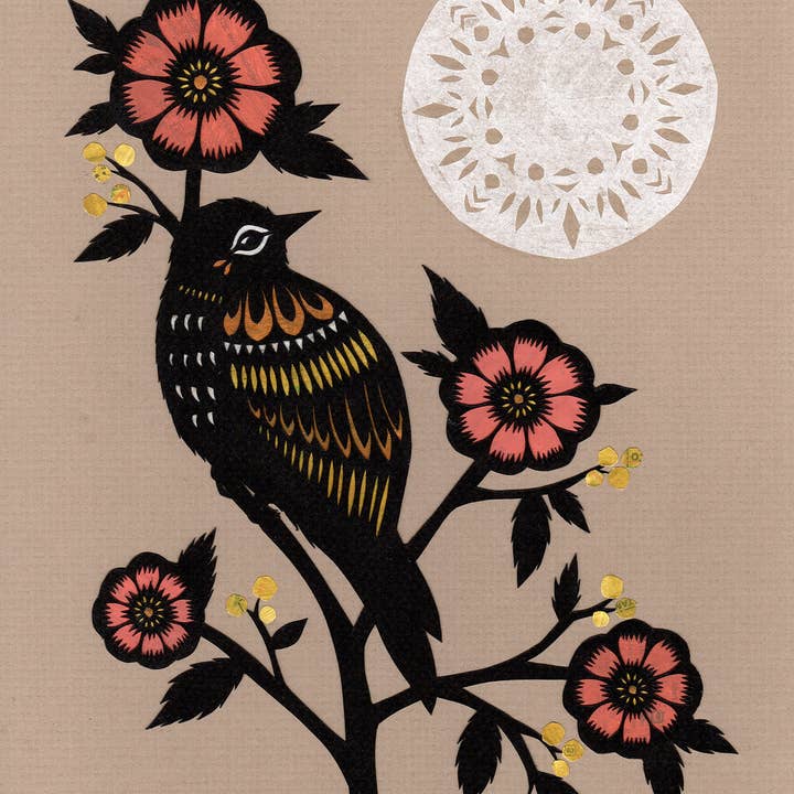 Longing for Peace - 8 x 10 inch Cut Paper Art Print for wholesale by Rural Pearl: Cut Paper Art by Angie Pickman