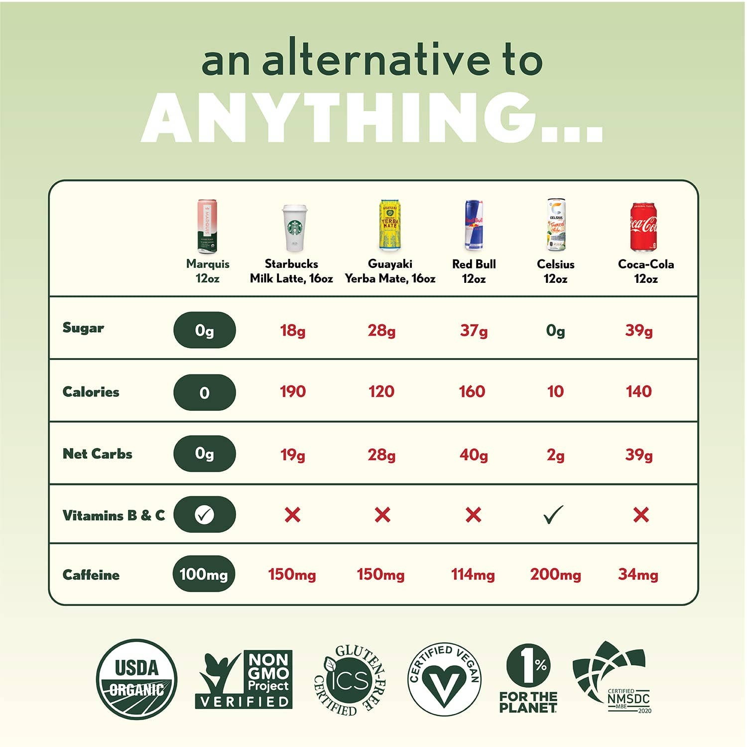 Marquis - Wholesale Sports/Energy Drink - Super Berry Sugar-Free Yerba Mate Drink6