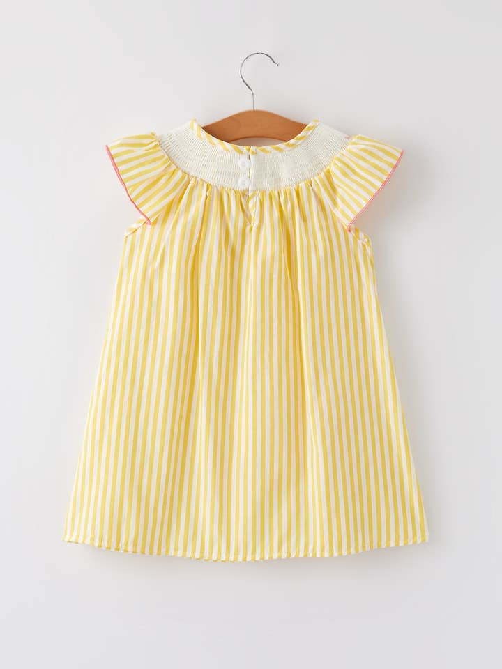 Rylee Faith Designs - Wholesale Dress - Kids - Spring/Summer Chick Floral Embroidery Smocking Girls Dress