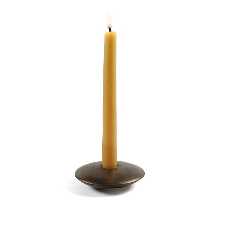 Dweller Studio – wholesale Ljushållare – Patinerad mässing keramisk ljusstake