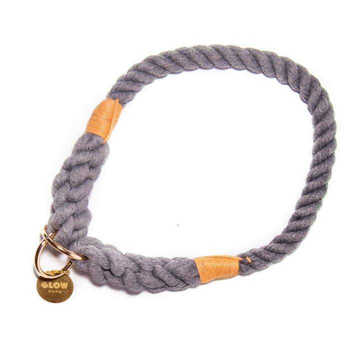 Grey Boho Chic Style Slip Collar for wholesale by Glow Pups