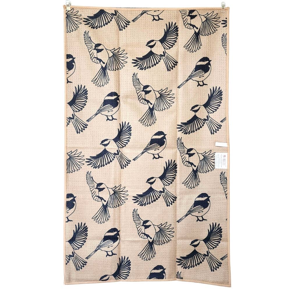 Buzzee – wholesale Tea towel – Chickadee - Dual Sided Tea Towel - Kitchen & Hand Towel2