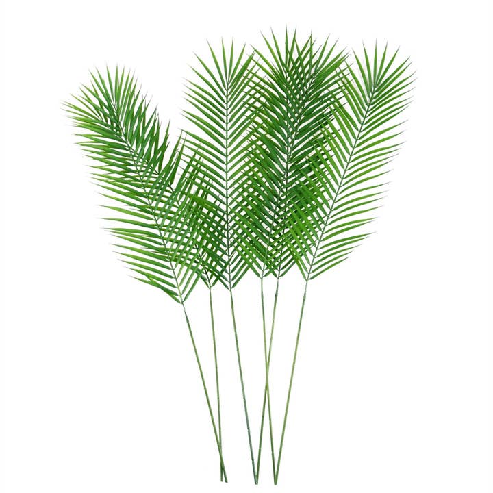 Pack 6x Artificial Foliage Realistic Palm Leaf 100cm for wholesale by Leaf Design UK LTD